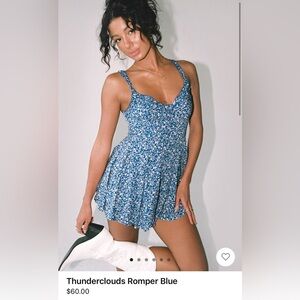 Princess Polly Romper, size 2, worn once